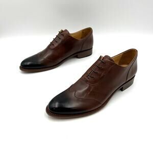 The Office of Angela Scott Mr. Evan’s Wingtip Oxford Walnut Brown Leather